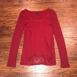 Lucky Brand Red long sleeve